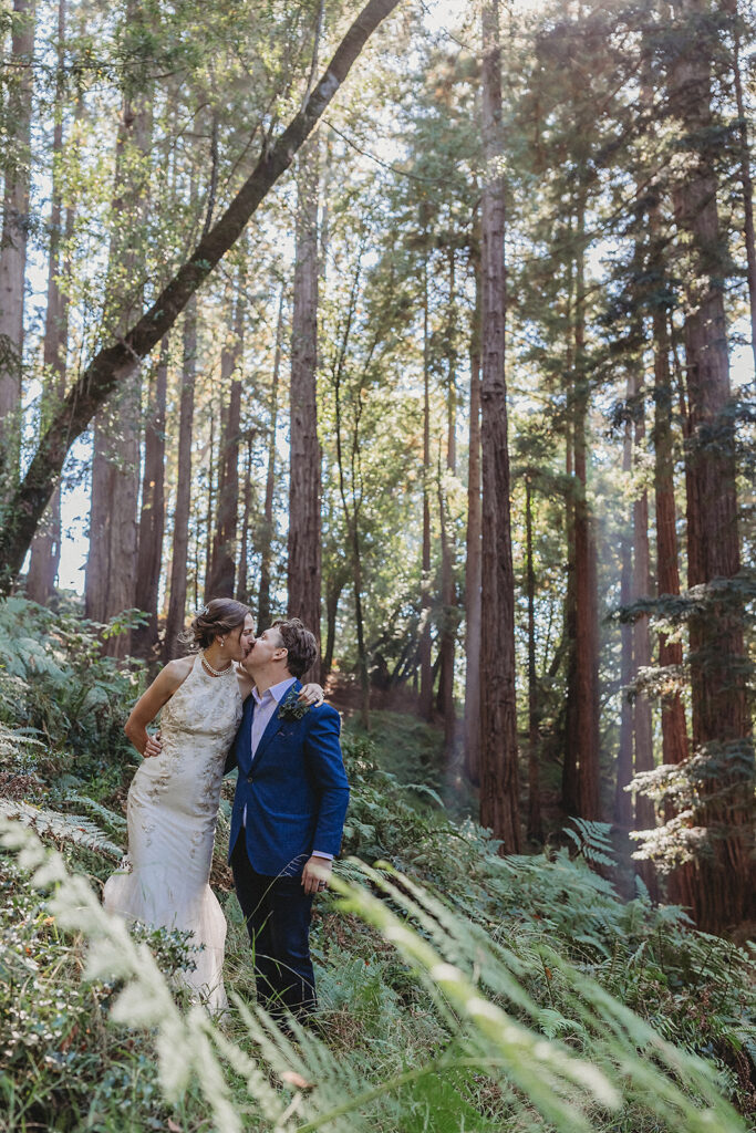 Bride and groom portraits from their Mt Tam wedding in Marin County, CA