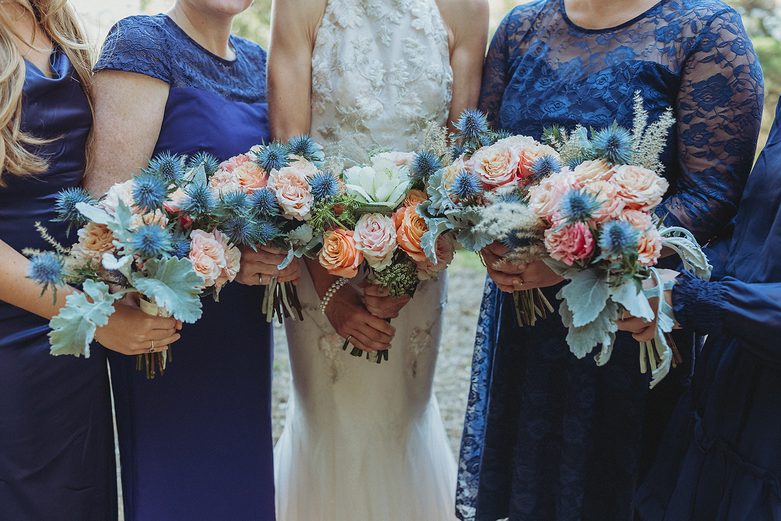 Bride and bridesmaids bouquets 