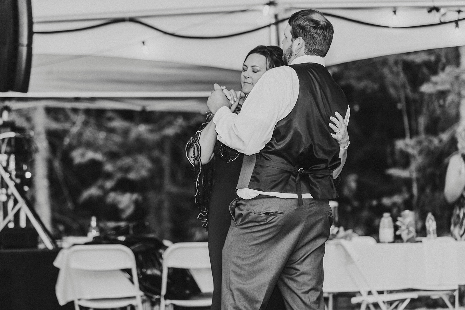 Grooms first dance with his mother