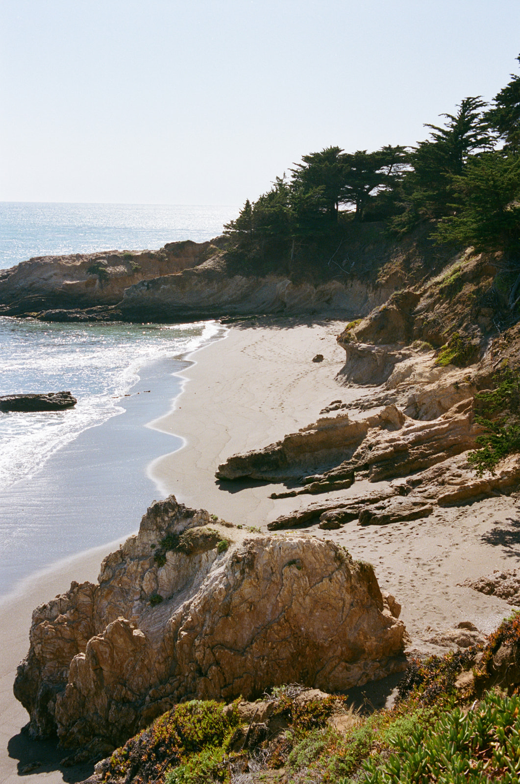 A secret beach on the west coast near Cambria, California. Taken by Skyler Maire Photography.